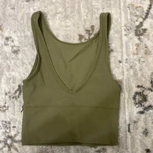 lululemon athletica Olive Green Tank Top